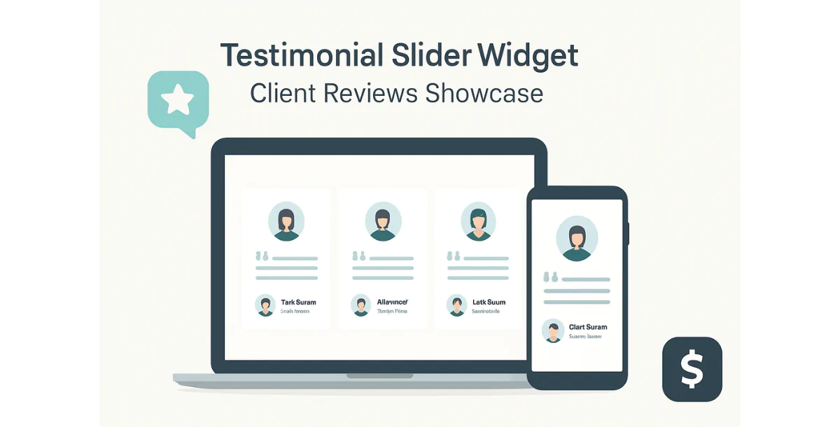 Testimonial Widget — HTML Testimonial Slider for Any Website