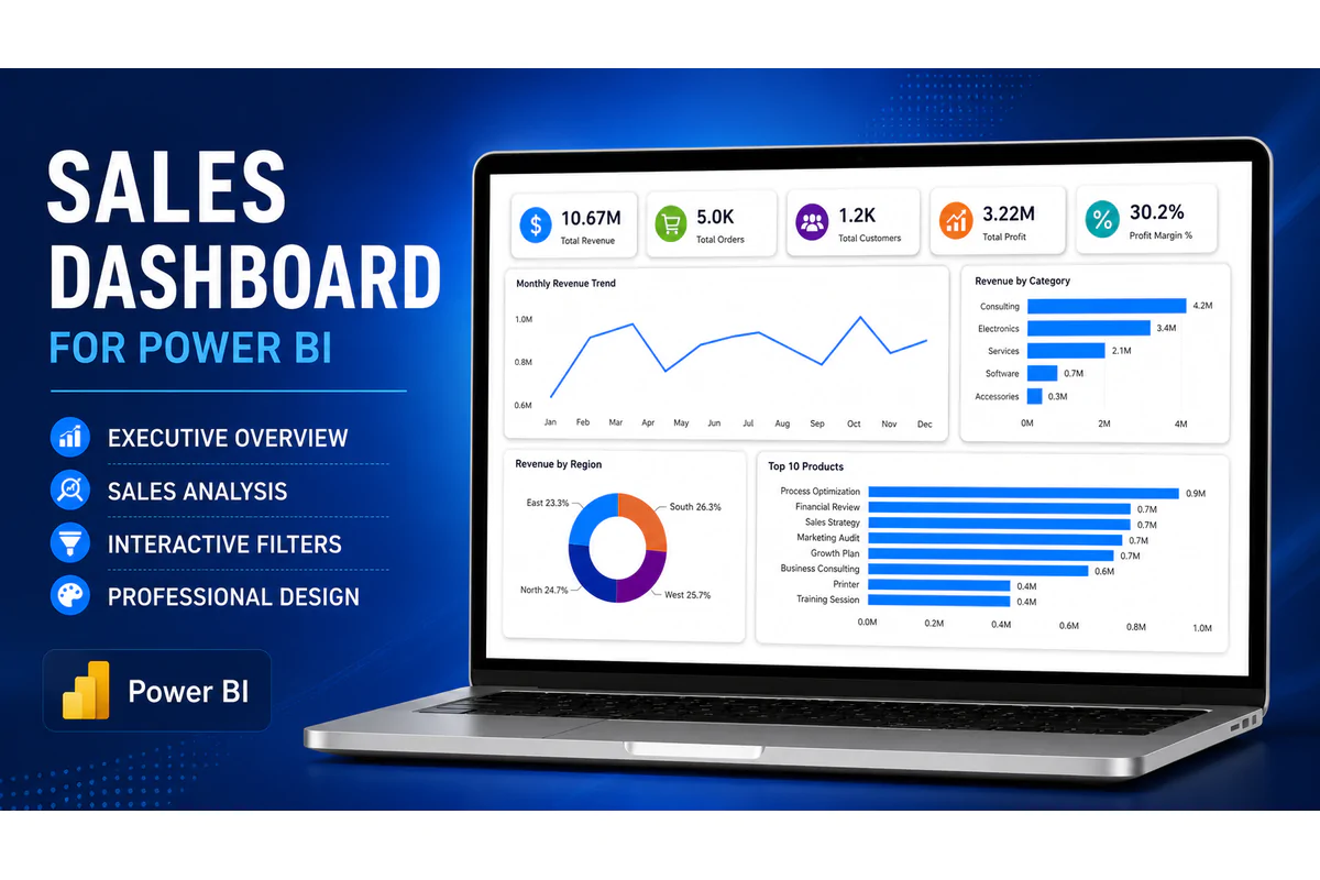 Sales Dashboard for Power BI