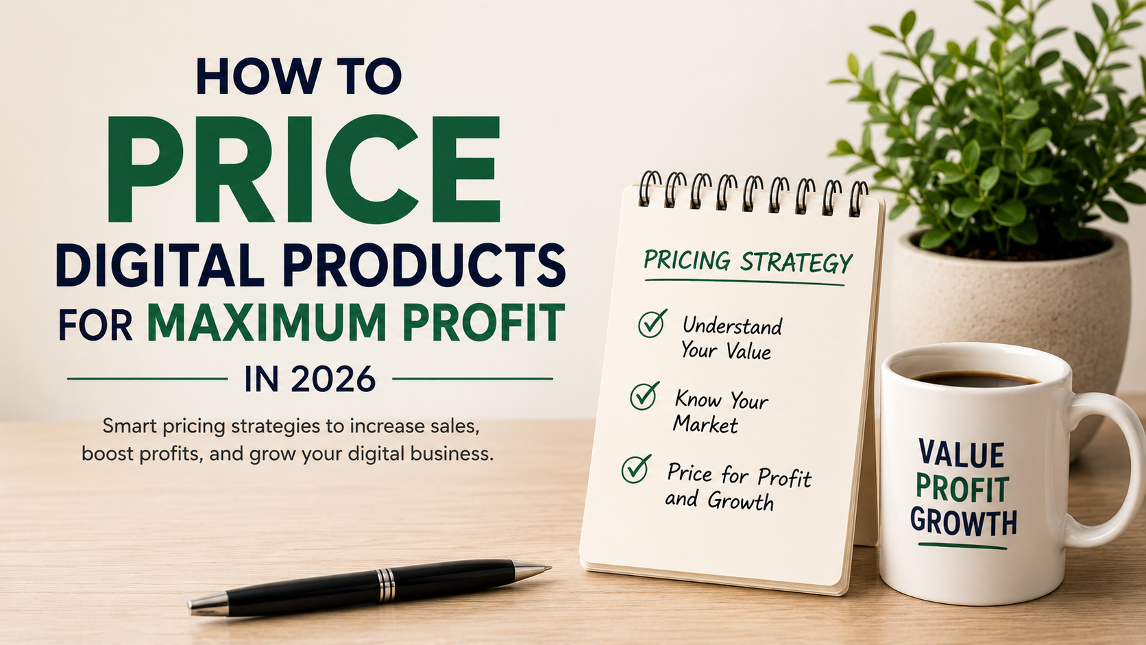 How to Price Digital Products for Maximum Profit in 2026