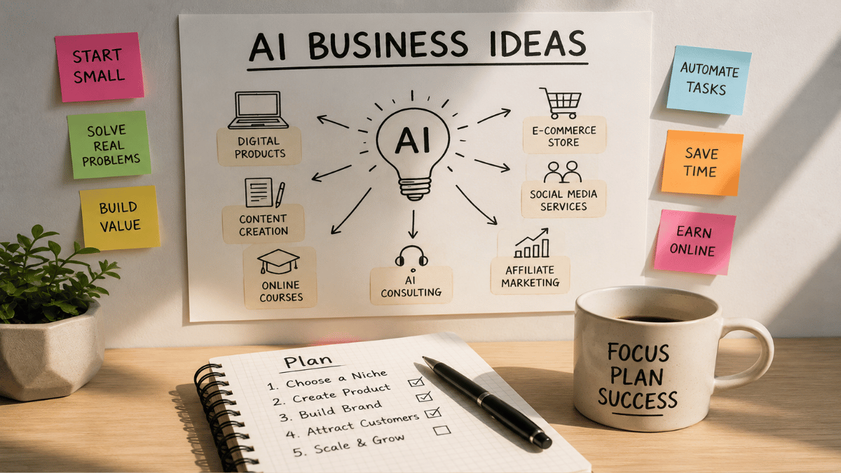 AI Business Ideas for Beginners in 2026