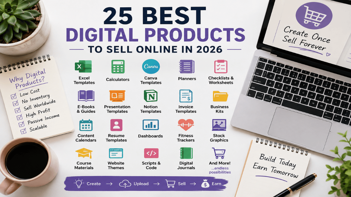 25 Best Digital Products to Sell Online in 2026
